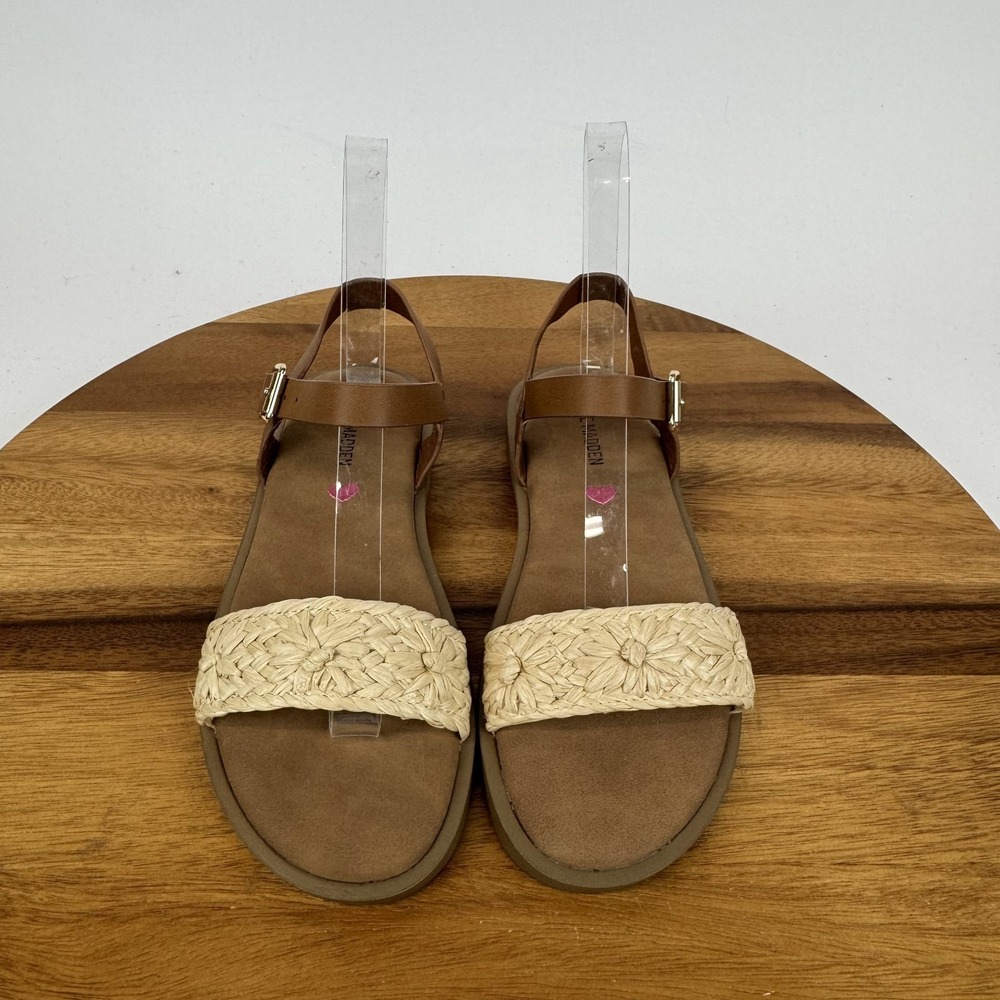 New NWOB Girls Big Kids Steve Madden Thea Brown‎ Strappy Sandals Size 3 Y